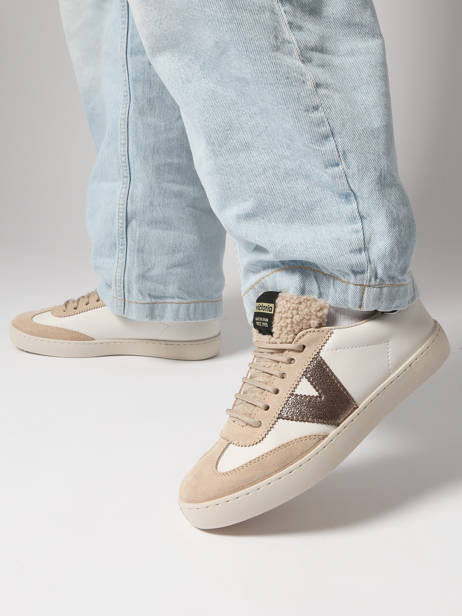 Sneakers Berlin In Leather Victoria Beige women 1126222 other view 1