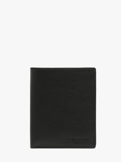 Wallet Leather Lancaster Black soft vintage homme 14