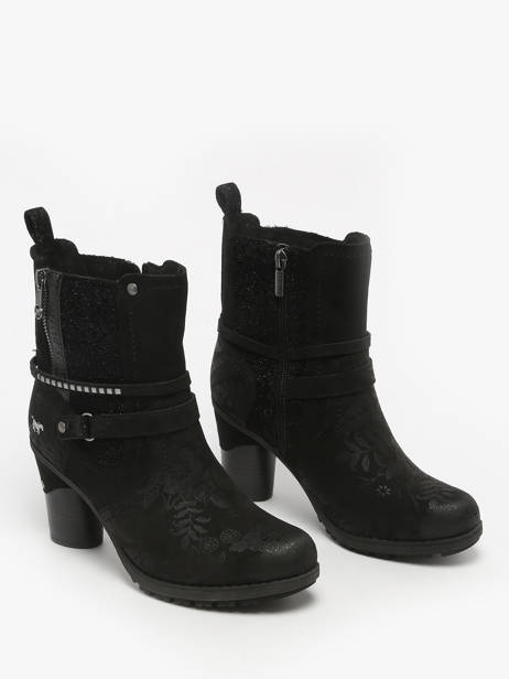 Bottines à Talon Mustang Noir women M0162009 vue secondaire 1