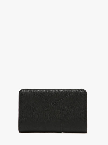 Wallet Leather Lancel Black enveloppe A13710 other view 2