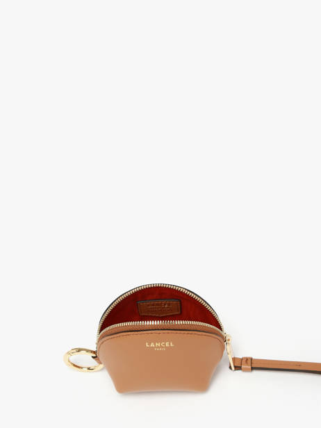 Leather Origami Coin Purse Lancel Brown origami A13859 other view 1