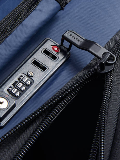 Expandable Cabin Luggage Delsey Blue maubert 2.0 3813724W other view 1