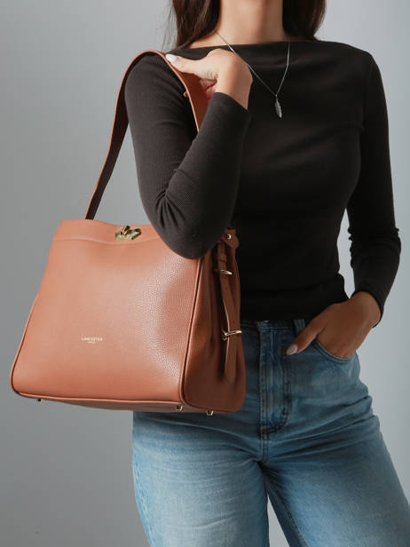 Shoulder Bag Mademoiselle Romy Leather Lancaster Brown mademoiselle romy 106 other view 1