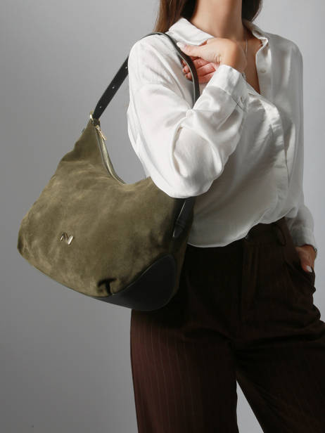 Suede Leather Carrie Shoulder Bag Nathan baume Green vogue 1 other view 1