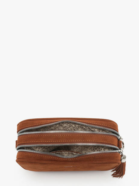 Shoulder Bag Velvet Miniprix Brown velvet F7511 other view 2