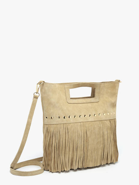 Shoulder Bag Velvet Milano Beige velvet VE25091 other view 2