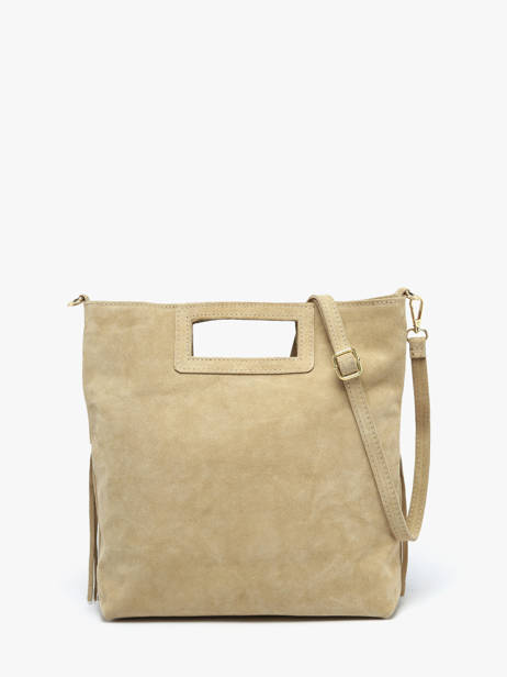 Shoulder Bag Velvet Milano Beige velvet VE25091 other view 4