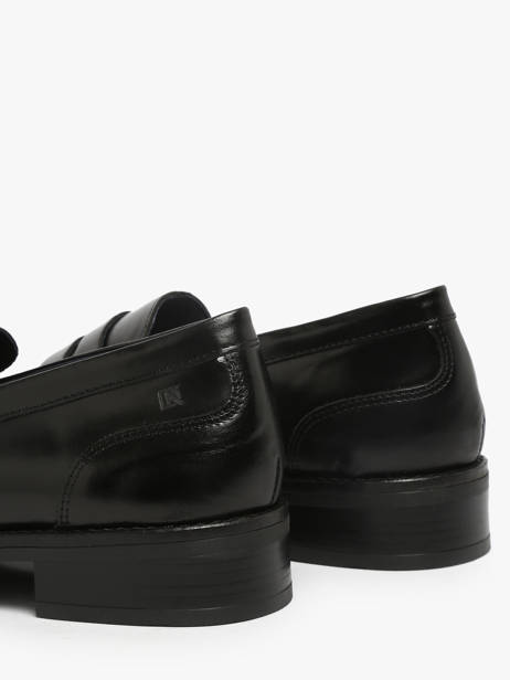 Moccasins Harvard In Leather Dorking Black women D8710 other view 2