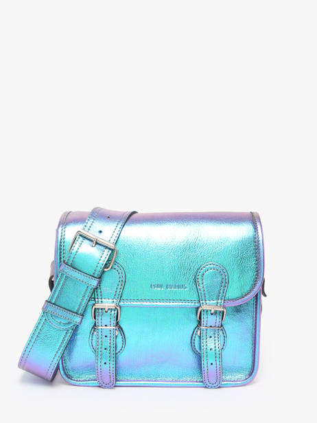 Leather La Sacoche Scarabee Crossbody Bag Paul marius Blue scarabee SACOSSCA