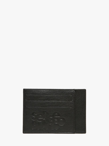 Card Holder Leather Serge blanco Black baltimore BAL21110