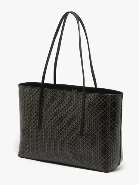 Shoulder Bag Coated Emblem Recycled Polyester Calvin klein jeans Black coated emblem 4F3266G other view 2