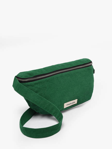 Le Sac Banane Custine Coton Recyclé Rivedroite Vert timeless CUSTITIM vue secondaire 2