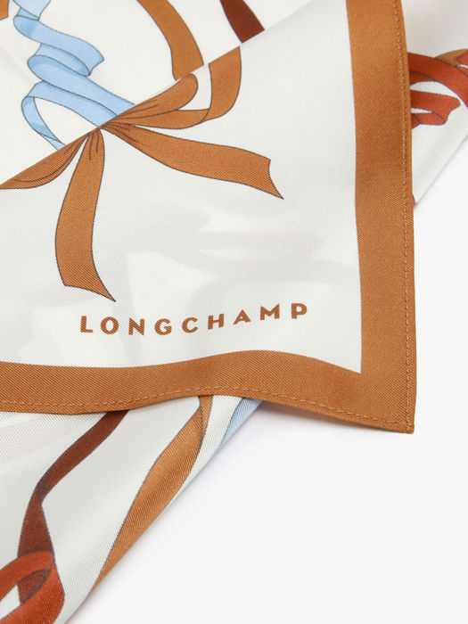 Longchamp Soie gots Scarf Brown