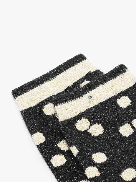 Women's Socks Midnight Black Cabaia Black socks women MINUIT other view 1