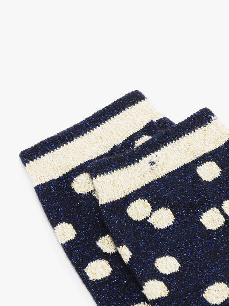 Women's Socks Midnight Blue Cabaia Blue socks women MINUITBL other view 1