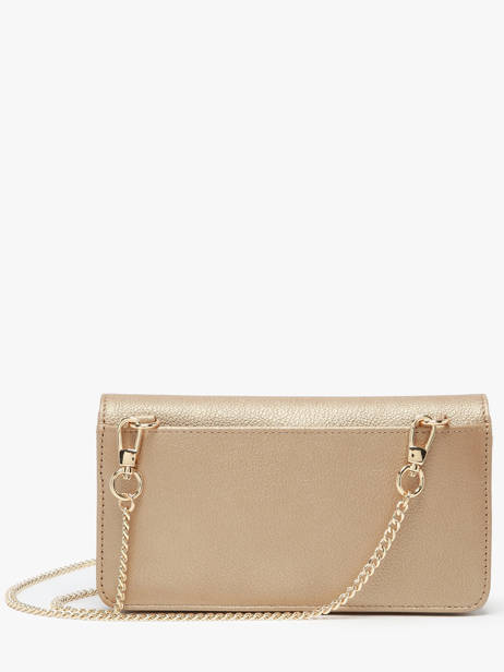 Sac Pochette Luna Cuir Avec Chaînette Amovible Hexagona Or luna 688422 vue secondaire 5