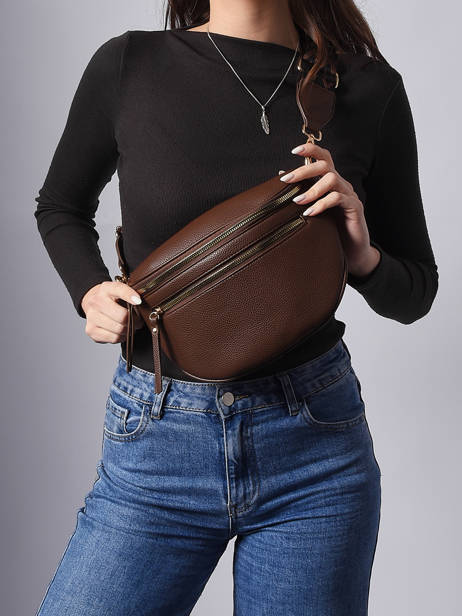 Sac Banane Sangle Miniprix Marron sangle 8 vue secondaire 1