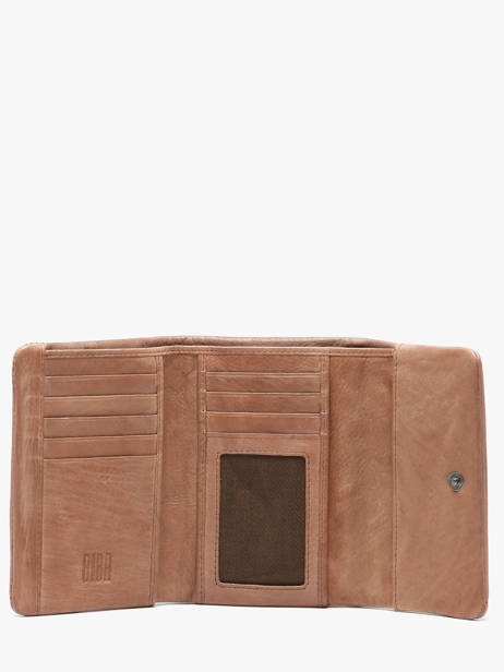 Portefeuille Cuir Biba Beige wallet TOT1L vue secondaire 1