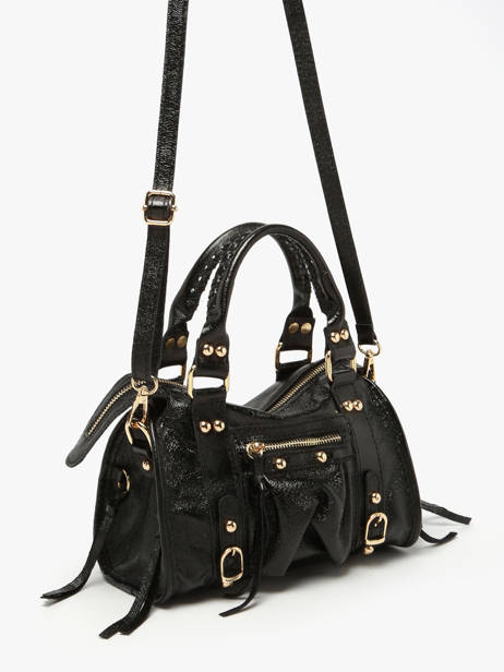Sac Bandoulière Nine Cuir Milano Noir nine NI24093O vue secondaire 2
