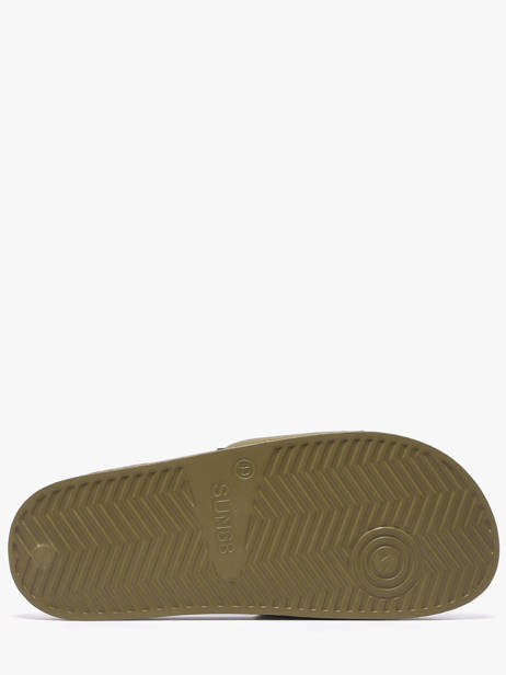 Claquettes Sun68 Vert men X3611019 vue secondaire 4