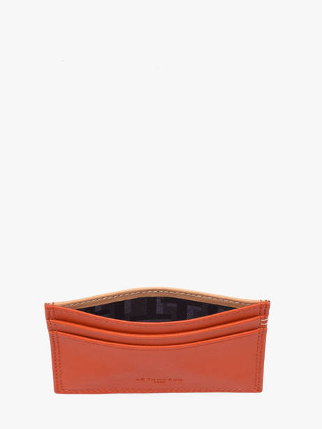 Porte-cartes Martin Cuir Le tanneur Orange martin TMIN3500 vue secondaire 1