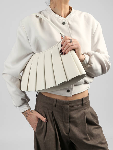 Sac Porté épaule Lenglen Cuir Lacoste Blanc lenglen NU5176DP vue secondaire 1