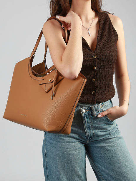 Sac à Main/shopping Estée Avec Bijou De Sac Laurent david Marron ld bags 73 vue secondaire 1