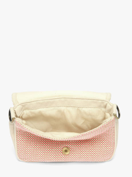 Sac Bandoulière Tressage Coton Hindbag Rose tressage TS vue secondaire 3