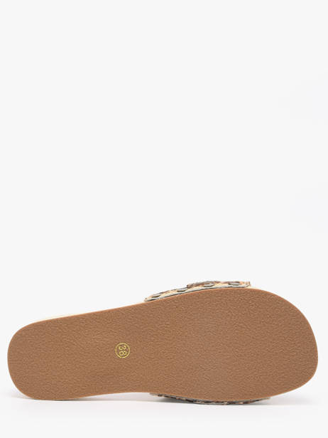 Mules En Cuir Colors of california Marron women HCBAYL06 vue secondaire 3