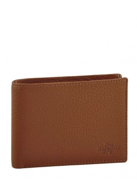 Wallet Leather Yves renard Brown foulonne 2377