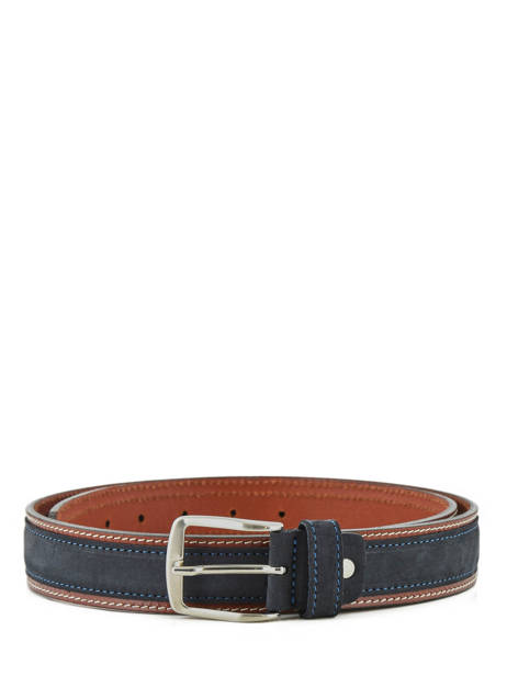 Men's Belt Jean Petit prix cuir Blue belt 3709-35