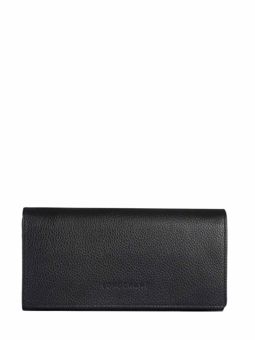 Longchamp Le foulonné Wallet Black